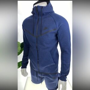 SOLD: Nike Tech Fleece Windrunner Obsidian Blue Tracksuit M 805144 + 805162 451